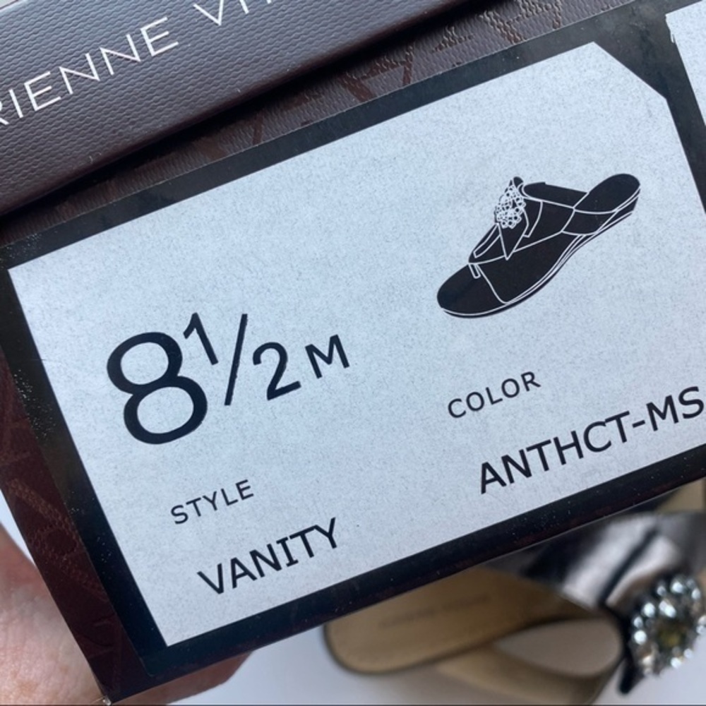 Adrienne Vittadini • Vanity Gemstone Sandals Mini Wedge - Picture 4 of 9